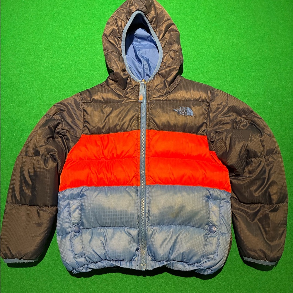 The North Face Color-blocked, Hooded, Reversible Jacket with pockets! XS/6